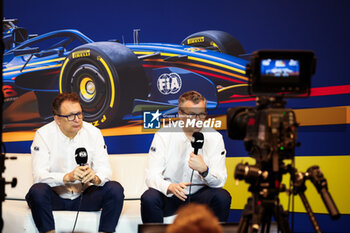 2024-06-08 - FIA 2026 Regulations press conference with TOMBAZIS Nikolas, FIA Single-Seater Director, and MONCHAUX Jan (fra), FIA Single-Seater Technical Director, during the Formula 1 AWS Grand Prix du Canada 2024, 9th round of the 2024 Formula One World Championship from June 07 to 09, 2024 on the Circuit Gilles Villeneuve, in Montréal, Canada - F1 - CANADIAN GRAND PRIX 2024 - FORMULA 1 - MOTORS