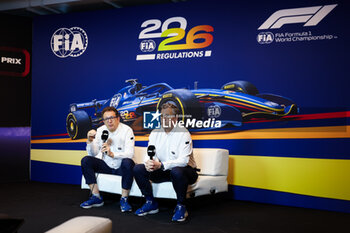 2024-06-08 - FIA 2026 Regulations press conference with TOMBAZIS Nikolas, FIA Single-Seater Director, and MONCHAUX Jan (fra), FIA Single-Seater Technical Director, during the Formula 1 AWS Grand Prix du Canada 2024, 9th round of the 2024 Formula One World Championship from June 07 to 09, 2024 on the Circuit Gilles Villeneuve, in Montréal, Canada - F1 - CANADIAN GRAND PRIX 2024 - FORMULA 1 - MOTORS