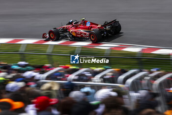 2024-06-08 - 55 SAINZ Carlos (spa), Scuderia Ferrari SF-24, action during the Formula 1 AWS Grand Prix du Canada 2024, 9th round of the 2024 Formula One World Championship from June 07 to 09, 2024 on the Circuit Gilles Villeneuve, in Montréal, Canada - F1 - CANADIAN GRAND PRIX 2024 - FORMULA 1 - MOTORS