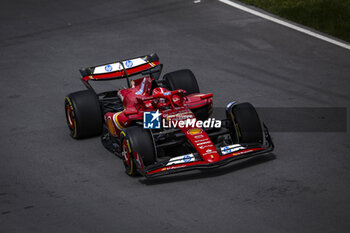 2024-06-08 - 16 LECLERC Charles (mco), Scuderia Ferrari SF-24, action during the Formula 1 AWS Grand Prix du Canada 2024, 9th round of the 2024 Formula One World Championship from June 07 to 09, 2024 on the Circuit Gilles Villeneuve, in Montréal, Canada - F1 - CANADIAN GRAND PRIX 2024 - FORMULA 1 - MOTORS