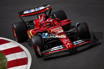 2024-06-08 - 16 LECLERC Charles (mco), Scuderia Ferrari SF-24, action during the Formula 1 AWS Grand Prix du Canada 2024, 9th round of the 2024 Formula One World Championship from June 07 to 09, 2024 on the Circuit Gilles Villeneuve, in Montréal, Canada - F1 - CANADIAN GRAND PRIX 2024 - FORMULA 1 - MOTORS