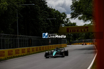 2024-06-08 - 18 STROLL Lance (can), Aston Martin F1 Team AMR24, action during the Formula 1 AWS Grand Prix du Canada 2024, 9th round of the 2024 Formula One World Championship from June 07 to 09, 2024 on the Circuit Gilles Villeneuve, in Montréal, Canada - F1 - CANADIAN GRAND PRIX 2024 - FORMULA 1 - MOTORS