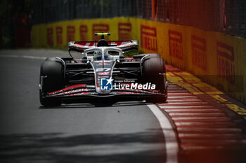 2024-06-08 - 27 HULKENBERG Nico (ger), Haas F1 Team VF-24 Ferrari, action during the Formula 1 AWS Grand Prix du Canada 2024, 9th round of the 2024 Formula One World Championship from June 07 to 09, 2024 on the Circuit Gilles Villeneuve, in Montréal, Canada - F1 - CANADIAN GRAND PRIX 2024 - FORMULA 1 - MOTORS