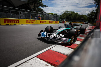 2024-06-08 - 63 RUSSELL George (gbr), Mercedes AMG F1 Team W15, action during the Formula 1 AWS Grand Prix du Canada 2024, 9th round of the 2024 Formula One World Championship from June 07 to 09, 2024 on the Circuit Gilles Villeneuve, in Montréal, Canada - F1 - CANADIAN GRAND PRIX 2024 - FORMULA 1 - MOTORS