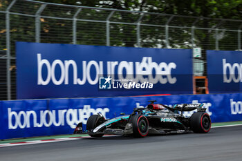 2024-06-08 - 63 RUSSELL George (gbr), Mercedes AMG F1 Team W15, action during the Formula 1 AWS Grand Prix du Canada 2024, 9th round of the 2024 Formula One World Championship from June 07 to 09, 2024 on the Circuit Gilles Villeneuve, in Montréal, Canada - F1 - CANADIAN GRAND PRIX 2024 - FORMULA 1 - MOTORS