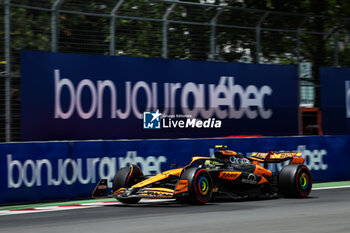 2024-06-08 - 04 NORRIS Lando (gbr), McLaren F1 Team MCL38, action during the Formula 1 AWS Grand Prix du Canada 2024, 9th round of the 2024 Formula One World Championship from June 07 to 09, 2024 on the Circuit Gilles Villeneuve, in Montréal, Canada - F1 - CANADIAN GRAND PRIX 2024 - FORMULA 1 - MOTORS