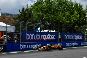 2024-06-08 - 81 PIASTRI Oscar (aus), McLaren F1 Team MCL38, action during the Formula 1 AWS Grand Prix du Canada 2024, 9th round of the 2024 Formula One World Championship from June 07 to 09, 2024 on the Circuit Gilles Villeneuve, in Montréal, Canada - F1 - CANADIAN GRAND PRIX 2024 - FORMULA 1 - MOTORS