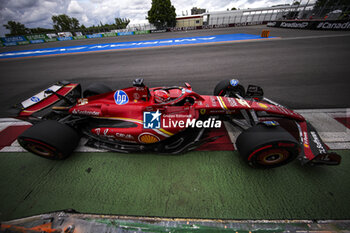 2024-06-08 - 16 LECLERC Charles (mco), Scuderia Ferrari SF-24, action during the Formula 1 AWS Grand Prix du Canada 2024, 9th round of the 2024 Formula One World Championship from June 07 to 09, 2024 on the Circuit Gilles Villeneuve, in Montréal, Canada - F1 - CANADIAN GRAND PRIX 2024 - FORMULA 1 - MOTORS