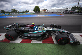 2024-06-08 - 44 HAMILTON Lewis (gbr), Mercedes AMG F1 Team W15, action during the Formula 1 AWS Grand Prix du Canada 2024, 9th round of the 2024 Formula One World Championship from June 07 to 09, 2024 on the Circuit Gilles Villeneuve, in Montréal, Canada - F1 - CANADIAN GRAND PRIX 2024 - FORMULA 1 - MOTORS