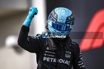 2024-06-08 - RUSSELL George (gbr), Mercedes AMG F1 Team W15, portrait during the Formula 1 AWS Grand Prix du Canada 2024, 9th round of the 2024 Formula One World Championship from June 07 to 09, 2024 on the Circuit Gilles Villeneuve, in Montréal, Canada - F1 - CANADIAN GRAND PRIX 2024 - FORMULA 1 - MOTORS