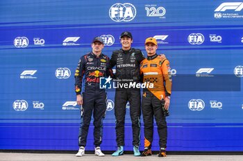 2024-06-08 - RUSSELL George (gbr), Mercedes AMG F1 Team W15, VERSTAPPEN Max (ned), Red Bull Racing RB20, NORRIS Lando (gbr), McLaren F1 Team MCL38, portrait during the Formula 1 AWS Grand Prix du Canada 2024, 9th round of the 2024 Formula One World Championship from June 07 to 09, 2024 on the Circuit Gilles Villeneuve, in Montréal, Canada - F1 - CANADIAN GRAND PRIX 2024 - FORMULA 1 - MOTORS