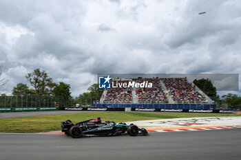 2024-06-08 - 63 RUSSELL George (gbr), Mercedes AMG F1 Team W15, action during the Formula 1 AWS Grand Prix du Canada 2024, 9th round of the 2024 Formula One World Championship from June 07 to 09, 2024 on the Circuit Gilles Villeneuve, in Montréal, Canada - F1 - CANADIAN GRAND PRIX 2024 - FORMULA 1 - MOTORS