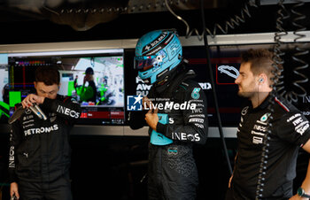 2024-06-08 - RUSSELL George (gbr), Mercedes AMG F1 Team W15, portrait during the Formula 1 AWS Grand Prix du Canada 2024, 9th round of the 2024 Formula One World Championship from June 07 to 09, 2024 on the Circuit Gilles Villeneuve, in Montréal, Canada - F1 - CANADIAN GRAND PRIX 2024 - FORMULA 1 - MOTORS