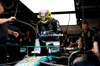 2024-06-08 - HAMILTON Lewis (gbr), Mercedes AMG F1 Team W15, portrait during the Formula 1 AWS Grand Prix du Canada 2024, 9th round of the 2024 Formula One World Championship from June 07 to 09, 2024 on the Circuit Gilles Villeneuve, in Montréal, Canada - F1 - CANADIAN GRAND PRIX 2024 - FORMULA 1 - MOTORS