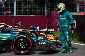 2024-06-08 - ALONSO Fernando (spa), Aston Martin F1 Team AMR24, portrait during the Formula 1 AWS Grand Prix du Canada 2024, 9th round of the 2024 Formula One World Championship from June 07 to 09, 2024 on the Circuit Gilles Villeneuve, in Montréal, Canada - F1 - CANADIAN GRAND PRIX 2024 - FORMULA 1 - MOTORS