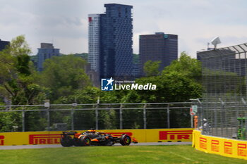 2024-06-08 - 81 PIASTRI Oscar (aus), McLaren F1 Team MCL38, action during the Formula 1 AWS Grand Prix du Canada 2024, 9th round of the 2024 Formula One World Championship from June 07 to 09, 2024 on the Circuit Gilles Villeneuve, in Montréal, Canada - F1 - CANADIAN GRAND PRIX 2024 - FORMULA 1 - MOTORS