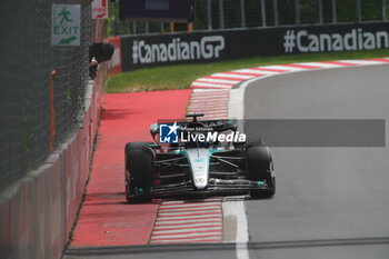 2024-06-08 - 63 RUSSELL George (gbr), Mercedes AMG F1 Team W15, action during the Formula 1 AWS Grand Prix du Canada 2024, 9th round of the 2024 Formula One World Championship from June 07 to 09, 2024 on the Circuit Gilles Villeneuve, in Montréal, Canada - F1 - CANADIAN GRAND PRIX 2024 - FORMULA 1 - MOTORS