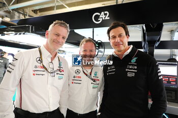 2024-06-08 - ALLISON James (gbr), Technical Director of Mercedes AMG F1 Team, portrait Bradley Lord, Mercedes-Benz Motorsport Communications Director, WOLFF Toto (aut), Team Principal & CEO of Mercedes AMG F1 Team, portrait during the Formula 1 AWS Grand Prix du Canada 2024, 9th round of the 2024 Formula One World Championship from June 07 to 09, 2024 on the Circuit Gilles Villeneuve, in Montréal, Canada - F1 - CANADIAN GRAND PRIX 2024 - FORMULA 1 - MOTORS