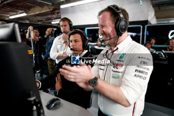 2024-06-08 - WOLFF Toto (aut), Team Principal & CEO of Mercedes AMG F1 Team, portrait Bradley Lord, Mercedes-Benz Motorsport Communications Director, portrait during the Formula 1 AWS Grand Prix du Canada 2024, 9th round of the 2024 Formula One World Championship from June 07 to 09, 2024 on the Circuit Gilles Villeneuve, in Montréal, Canada - F1 - CANADIAN GRAND PRIX 2024 - FORMULA 1 - MOTORS