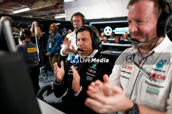 2024-06-08 - WOLFF Toto (aut), Team Principal & CEO of Mercedes AMG F1 Team, portrait Bradley Lord, Mercedes-Benz Motorsport Communications Director, portrait during the Formula 1 AWS Grand Prix du Canada 2024, 9th round of the 2024 Formula One World Championship from June 07 to 09, 2024 on the Circuit Gilles Villeneuve, in Montréal, Canada - F1 - CANADIAN GRAND PRIX 2024 - FORMULA 1 - MOTORS