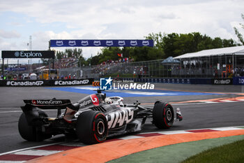 2024-06-08 - 20 MAGNUSSEN Kevin (den), Haas F1 Team VF-24 Ferrari, action during the Formula 1 AWS Grand Prix du Canada 2024, 9th round of the 2024 Formula One World Championship from June 07 to 09, 2024 on the Circuit Gilles Villeneuve, in Montréal, Canada - F1 - CANADIAN GRAND PRIX 2024 - FORMULA 1 - MOTORS