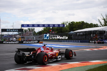 2024-06-08 - 16 LECLERC Charles (mco), Scuderia Ferrari SF-24, action during the Formula 1 AWS Grand Prix du Canada 2024, 9th round of the 2024 Formula One World Championship from June 07 to 09, 2024 on the Circuit Gilles Villeneuve, in Montréal, Canada - F1 - CANADIAN GRAND PRIX 2024 - FORMULA 1 - MOTORS