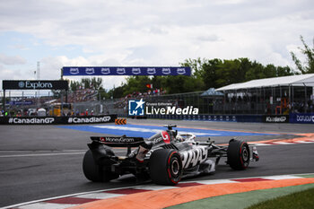 2024-06-08 - 20 MAGNUSSEN Kevin (den), Haas F1 Team VF-24 Ferrari, action during the Formula 1 AWS Grand Prix du Canada 2024, 9th round of the 2024 Formula One World Championship from June 07 to 09, 2024 on the Circuit Gilles Villeneuve, in Montréal, Canada - F1 - CANADIAN GRAND PRIX 2024 - FORMULA 1 - MOTORS