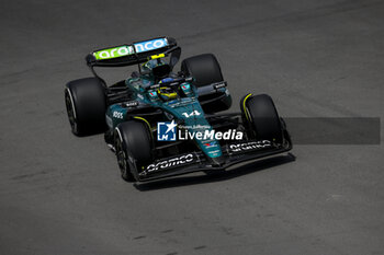 2024-06-08 - 14 ALONSO Fernando (spa), Aston Martin F1 Team AMR24, action during the Formula 1 AWS Grand Prix du Canada 2024, 9th round of the 2024 Formula One World Championship from June 07 to 09, 2024 on the Circuit Gilles Villeneuve, in Montréal, Canada - F1 - CANADIAN GRAND PRIX 2024 - FORMULA 1 - MOTORS