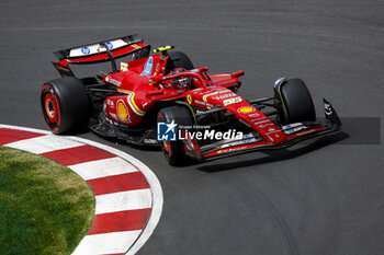 2024-06-08 - 55 SAINZ Carlos (spa), Scuderia Ferrari SF-24, action during the Formula 1 AWS Grand Prix du Canada 2024, 9th round of the 2024 Formula One World Championship from June 07 to 09, 2024 on the Circuit Gilles Villeneuve, in Montréal, Canada - F1 - CANADIAN GRAND PRIX 2024 - FORMULA 1 - MOTORS