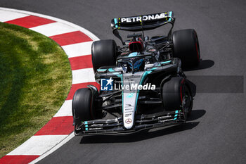 2024-06-08 - 63 RUSSELL George (gbr), Mercedes AMG F1 Team W15, action during the Formula 1 AWS Grand Prix du Canada 2024, 9th round of the 2024 Formula One World Championship from June 07 to 09, 2024 on the Circuit Gilles Villeneuve, in Montréal, Canada - F1 - CANADIAN GRAND PRIX 2024 - FORMULA 1 - MOTORS