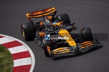 2024-06-08 - 81 PIASTRI Oscar (aus), McLaren F1 Team MCL38, action during the Formula 1 AWS Grand Prix du Canada 2024, 9th round of the 2024 Formula One World Championship from June 07 to 09, 2024 on the Circuit Gilles Villeneuve, in Montréal, Canada - F1 - CANADIAN GRAND PRIX 2024 - FORMULA 1 - MOTORS