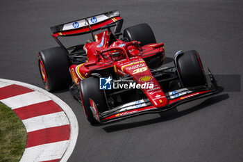 2024-06-08 - 16 LECLERC Charles (mco), Scuderia Ferrari SF-24, action during the Formula 1 AWS Grand Prix du Canada 2024, 9th round of the 2024 Formula One World Championship from June 07 to 09, 2024 on the Circuit Gilles Villeneuve, in Montréal, Canada - F1 - CANADIAN GRAND PRIX 2024 - FORMULA 1 - MOTORS