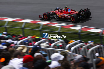 2024-06-08 - 55 SAINZ Carlos (spa), Scuderia Ferrari SF-24, action during the Formula 1 AWS Grand Prix du Canada 2024, 9th round of the 2024 Formula One World Championship from June 07 to 09, 2024 on the Circuit Gilles Villeneuve, in Montréal, Canada - F1 - CANADIAN GRAND PRIX 2024 - FORMULA 1 - MOTORS