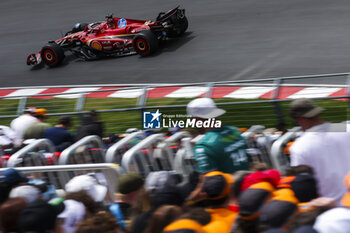 2024-06-08 - 16 LECLERC Charles (mco), Scuderia Ferrari SF-24, action during the Formula 1 AWS Grand Prix du Canada 2024, 9th round of the 2024 Formula One World Championship from June 07 to 09, 2024 on the Circuit Gilles Villeneuve, in Montréal, Canada - F1 - CANADIAN GRAND PRIX 2024 - FORMULA 1 - MOTORS