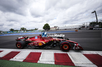 2024-06-08 - 16 LECLERC Charles (mco), Scuderia Ferrari SF-24, action during the Formula 1 AWS Grand Prix du Canada 2024, 9th round of the 2024 Formula One World Championship from June 07 to 09, 2024 on the Circuit Gilles Villeneuve, in Montréal, Canada - F1 - CANADIAN GRAND PRIX 2024 - FORMULA 1 - MOTORS