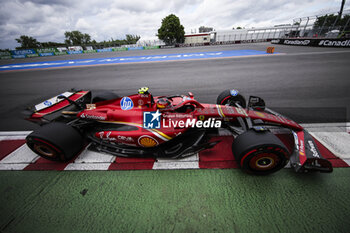 2024-06-08 - 55 SAINZ Carlos (spa), Scuderia Ferrari SF-24, action during the Formula 1 AWS Grand Prix du Canada 2024, 9th round of the 2024 Formula One World Championship from June 07 to 09, 2024 on the Circuit Gilles Villeneuve, in Montréal, Canada - F1 - CANADIAN GRAND PRIX 2024 - FORMULA 1 - MOTORS