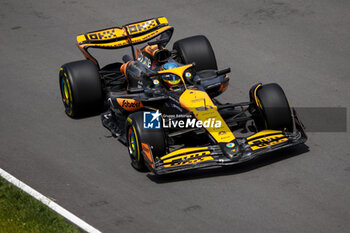 2024-06-08 - 81 PIASTRI Oscar (aus), McLaren F1 Team MCL38, action during the Formula 1 AWS Grand Prix du Canada 2024, 9th round of the 2024 Formula One World Championship from June 07 to 09, 2024 on the Circuit Gilles Villeneuve, in Montréal, Canada - F1 - CANADIAN GRAND PRIX 2024 - FORMULA 1 - MOTORS