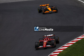 2024-06-08 - 16 LECLERC Charles (mco), Scuderia Ferrari SF-24, action and 81 PIASTRI Oscar (aus), McLaren F1 Team MCL38, action during the Formula 1 AWS Grand Prix du Canada 2024, 9th round of the 2024 Formula One World Championship from June 07 to 09, 2024 on the Circuit Gilles Villeneuve, in Montréal, Canada - F1 - CANADIAN GRAND PRIX 2024 - FORMULA 1 - MOTORS