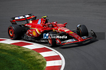 2024-06-08 - 55 SAINZ Carlos (spa), Scuderia Ferrari SF-24, action during the Formula 1 AWS Grand Prix du Canada 2024, 9th round of the 2024 Formula One World Championship from June 07 to 09, 2024 on the Circuit Gilles Villeneuve, in Montréal, Canada - F1 - CANADIAN GRAND PRIX 2024 - FORMULA 1 - MOTORS