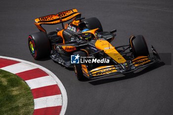 2024-06-08 - 81 PIASTRI Oscar (aus), McLaren F1 Team MCL38, action during the Formula 1 AWS Grand Prix du Canada 2024, 9th round of the 2024 Formula One World Championship from June 07 to 09, 2024 on the Circuit Gilles Villeneuve, in Montréal, Canada - F1 - CANADIAN GRAND PRIX 2024 - FORMULA 1 - MOTORS