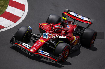 2024-06-08 - 55 SAINZ Carlos (spa), Scuderia Ferrari SF-24, action during the Formula 1 AWS Grand Prix du Canada 2024, 9th round of the 2024 Formula One World Championship from June 07 to 09, 2024 on the Circuit Gilles Villeneuve, in Montréal, Canada - F1 - CANADIAN GRAND PRIX 2024 - FORMULA 1 - MOTORS