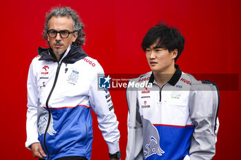 2024-06-08 - MEKIES Laurent (fra), Team Principal of Visa Cash App RB F1 Team, portrait and TSUNODA Yuki (jap), Visa Cash App RB F1 Team VCARB 01, portrait during the Formula 1 AWS Grand Prix du Canada 2024, 9th round of the 2024 Formula One World Championship from June 07 to 09, 2024 on the Circuit Gilles Villeneuve, in Montréal, Canada - F1 - CANADIAN GRAND PRIX 2024 - FORMULA 1 - MOTORS