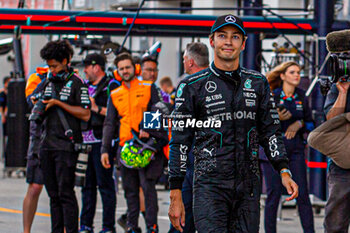 2024-06-08 - Pole sitte George Russell (GBR) - Mercedes-AMG PETRONAS F1 Team - Mercedes W15 - Mercedes E Performance
during Formula 1 Aws Grand Prix du Canada 2024, Montreal, Quebec, Canada, from Jun 6th to 9th - Round 9 of 24 of 2024 F1 World Championship - FORMULA 1 AWS GRAND PRIX DU CANADA 2024 - FORMULA 1 - MOTORS