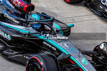 2024-06-08 - Pole sitte George Russell (GBR) - Mercedes-AMG PETRONAS F1 Team - Mercedes W15 - Mercedes E Performance
during Formula 1 Aws Grand Prix du Canada 2024, Montreal, Quebec, Canada, from Jun 6th to 9th - Round 9 of 24 of 2024 F1 World Championship - FORMULA 1 AWS GRAND PRIX DU CANADA 2024 - FORMULA 1 - MOTORS