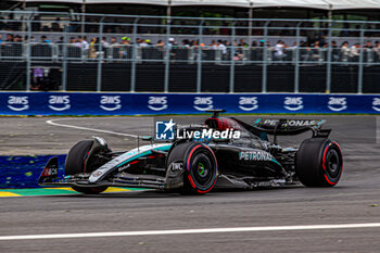 2024-06-08 - Pole sitte George Russell (GBR) - Mercedes-AMG PETRONAS F1 Team - Mercedes W15 - Mercedes E Performance
during Formula 1 Aws Grand Prix du Canada 2024, Montreal, Quebec, Canada, from Jun 6th to 9th - Round 9 of 24 of 2024 F1 World Championship - FORMULA 1 AWS GRAND PRIX DU CANADA 2024 - FORMULA 1 - MOTORS