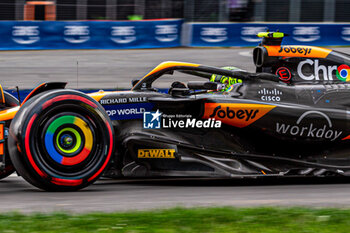 2024-06-08 - Lando Norris (GBR) - McLaren Formula 1 Team - McLaren MCL38 - Mercedes
during Formula 1 Aws Grand Prix du Canada 2024, Montreal, Quebec, Canada, from Jun 6th to 9th - Round 9 of 24 of 2024 F1 World Championship - FORMULA 1 AWS GRAND PRIX DU CANADA 2024 - FORMULA 1 - MOTORS