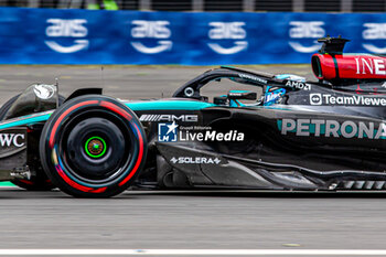 2024-06-08 - Pole sitte George Russell (GBR) - Mercedes-AMG PETRONAS F1 Team - Mercedes W15 - Mercedes E Performance
during Formula 1 Aws Grand Prix du Canada 2024, Montreal, Quebec, Canada, from Jun 6th to 9th - Round 9 of 24 of 2024 F1 World Championship - FORMULA 1 AWS GRAND PRIX DU CANADA 2024 - FORMULA 1 - MOTORS