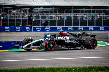 2024-06-08 - Pole sitte George Russell (GBR) - Mercedes-AMG PETRONAS F1 Team - Mercedes W15 - Mercedes E Performance
during Formula 1 Aws Grand Prix du Canada 2024, Montreal, Quebec, Canada, from Jun 6th to 9th - Round 9 of 24 of 2024 F1 World Championship - FORMULA 1 AWS GRAND PRIX DU CANADA 2024 - FORMULA 1 - MOTORS