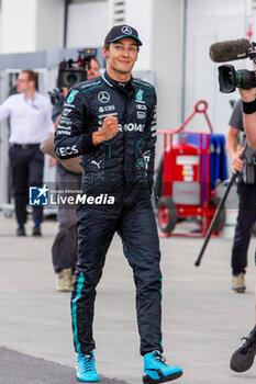 2024-06-08 - Pole sitte George Russell (GBR) - Mercedes-AMG PETRONAS F1 Team - Mercedes W15 - Mercedes E Performance
during Formula 1 Aws Grand Prix du Canada 2024, Montreal, Quebec, Canada, from Jun 6th to 9th - Round 9 of 24 of 2024 F1 World Championship - FORMULA 1 AWS GRAND PRIX DU CANADA 2024 - FORMULA 1 - MOTORS