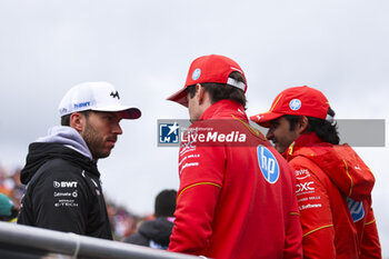 2024-06-09 - GASLY Pierre (fra), Alpine F1 Team A524, portrait with LECLERC Charles (mco), Scuderia Ferrari SF-24, portrait and SAINZ Carlos (spa), Scuderia Ferrari SF-24, portrait during the Formula 1 AWS Grand Prix du Canada 2024, 9th round of the 2024 Formula One World Championship from June 07 to 09, 2024 on the Circuit Gilles Villeneuve, in Montréal, Canada - F1 - CANADIAN GRAND PRIX 2024 - FORMULA 1 - MOTORS